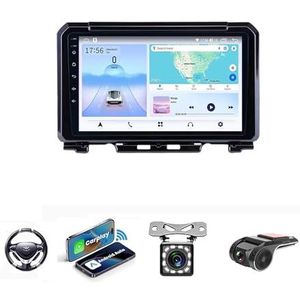 Android 13 2 DIN Autoradio Stereo 9 inch Screen voor Suzuki Jimny JB64 2019-2020 GPS Navigatiesysteem FM AM RDS DAB+ Radio Carplay Android Auto Qualcomm BT 5.0 Dolby DTS(NF-2 4Core 2+32G)