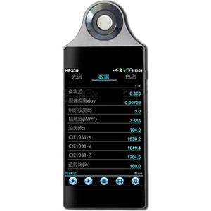Digitale venstertintmeter, HP320/HP330 draagbare spectrometer spectrale verlichtingssterktemeter, kleurtemperatuurmeter draagbare spectrale analysator 380-780nm voor nauwkeurig filmglas testen van ven