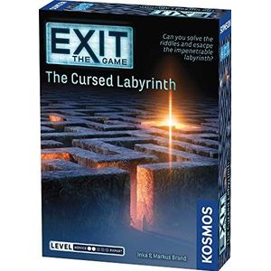Thames & Kosmos - EXIT: The Cursed Labyrinth – Level: 2/5 - Unique Escape Room Game - 1-4 Players - Puzzle Solving Strategy Board Games for Adults & Kids, Ages 10+ - 692860
