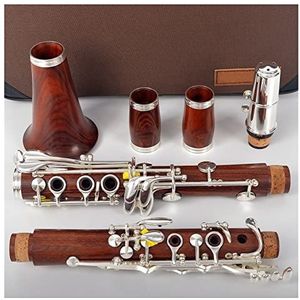 Professionele klarinet Professionele Clarinet Rosewood BB/Rose Vergulde Keys SIB KLARnet klarinet (Color : M12)