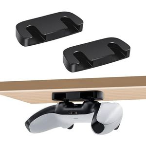Tolesum 2 stuks standaard voor PS5-controller, ondertafelhouder voor PS5, horizontale tafelhouder met plakband voor PS4, tafelopslag, onder bureauhouder voor PS4/PS5-controller, accessoires