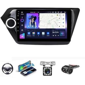Android 13 Auto Stereo MP5 Player 9'' Screen Autoradio Voor KIA RIO 2011-2015 Car-play Android Auto GPS-navigatie Bluetooth RDS FM AM DAB+ Radio Stuurbediening Voice Control(NF-7 8Core 8+256G)