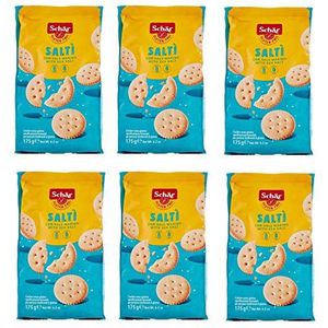 6x schär gluten Free Saltì snack licht gezouten crackers glutenvrij koekjes 175g glutenvrij product