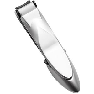 Spatwaterdichte nagelsnijder van roestvrij staal, ergonomische vingernagel- en teennagelknipper in 5 kleuren voor thuis vrouwen