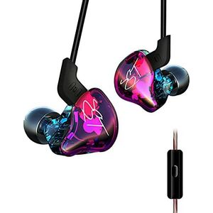 KZ ZST In-ear hoofdtelefoon Yinyoo hoofdtelefoon in-ear stereo oordopjes High Definition headset met microfoon voor iPhone Samsung Smartphone Tablets iPad PC MP3-spelers
