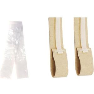 10-pack Mannelijke Externe Katheterfixer, Antislip, Verstelbare Vaste Riem For Mannelijke Urine-incontinentie, Herbruikbare Zachte Elastische Stoffen Ondersteuningsband(2belt+100bag)