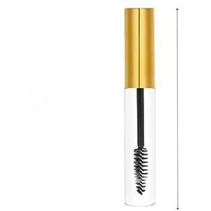 10ML Zwarte Lege Mascara Flessen Met Hervulbare Mascara Tube Trechters Pipetten Wimper Crème Container Fles Met Borstel-Goud
