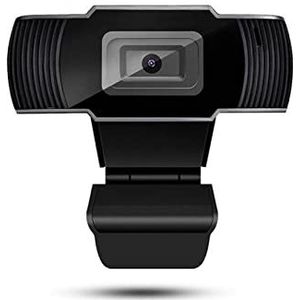 Videoconferentiecamera Webcam 1080p vol HD USB Webcamera met microfoon USB en afspelen Video-oproep Hd Webcam for Pc Computer laptop gamer webcast voor grote vergaderruimtes(BLACK 1080P(2MP))