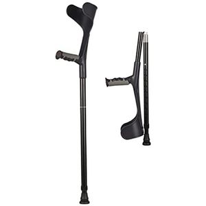 Opvouwbare krukken, lichtgewicht armkrukken, elleboogkrukken met antislip rubberen tips Ideaal voor op reis of op het werk Made in China