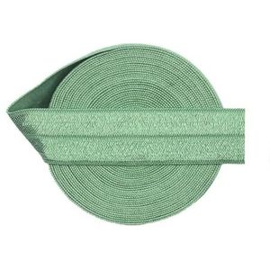 Omvouwbare elastische FOE 3/4"" 20 mm glanzend satijn spandex band singels tape hoofdband ondergoed jurk naaien trim 2 5 10 yard-salie groen-20mm-2 yards