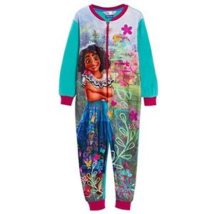 Disney Encanto Onesie voor meisjes Mirabel Pyjama Kids Fleece All in One Pjs Madrigal Loungewear, Meerkleurig, 4-5 jaar