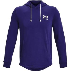 Under Armour Heren Fleece Tops Men's UA Rival Terry Hoodie, Sonar Blue, 1370401-468, LG