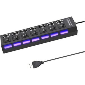 7-in-1 USB HUB USB Docking Station Extender 5Gbps Hoge Snelheid USB 3.0 HUB USB Splitter Met Schakelaarbediening(C 7-IN-1)