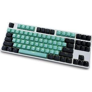 Topwang Keycaps, 87 PBT-toetsen Keycaps Mechanisch toetsenbord Keycap Dubbel verlicht woord Transparante kleur Gaming keycaps voor US Layout Keyboard voor Cherry MX (Verkoop alleen keycaps) keycaps