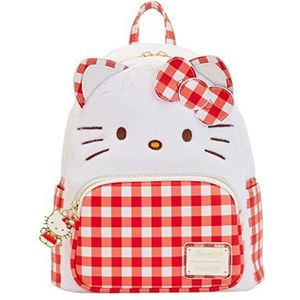 Loungefly Hello Kitty Mini Rugzak Gingham Cosplay Officiële Wit One Size