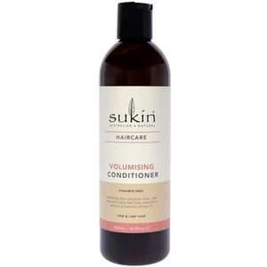 Sukin Australian Natural Volumegevende spoeling geeft haar volume en veerkracht, soepel met rijstproteïne, ananas, mango, papaja en vitamine E, veganistisch, 500 ml