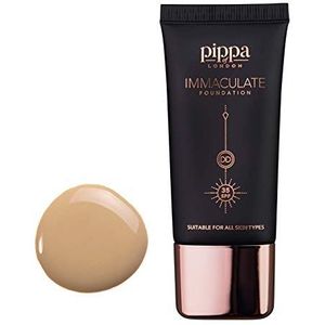 Pippa of London Onbevlekte Vloeistof Foundation - Foundation voor Droge Huid SPF 35