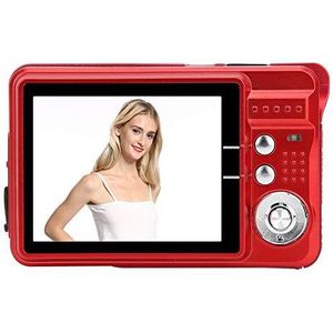8x zoom digitale camera, draagbare camera met 2,7 inch TFT LCD-scherm en ingebouwde microfoon, 1280x720 high-definition videocamera, autofocus, ondersteuning SD-kaart(Rood)