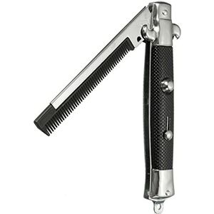 DieffematicSZ kam Spring Folding Comb Folding Knife Brush Hairdresser Butterfly Hairdressing Tools And Accessories