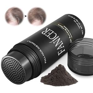 Strooihaar, haarvezels, haarpoeder voor haarverdichting en dun haar, maak het in seconds dikker, donkerbruin
