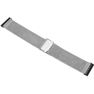 Horlogeband, Double Lock Buckle Horlogeband voor Spartan HR 7/D5i (Zilver)