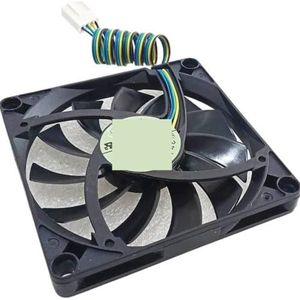 Voor EVERFLOW 8CM 8010 ventilator 4-draads temperatuurregeling R128010SU 12V 0,35A 80mm x 10mm slanke koeling