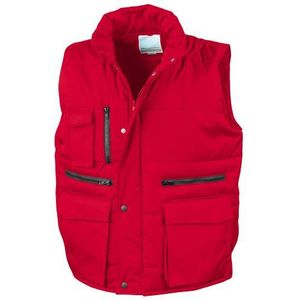 Result Lance bodywarmer/vest voor heren, met talrijke zakken, winddicht, waterafstotend, rood, L