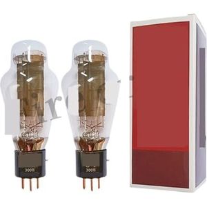 Versterkerset met vacuümbuis 300B, vervangt de modellen 300BL, 300B-T, 300BS en 300B-Z. (4 stuks bijpassende quad)