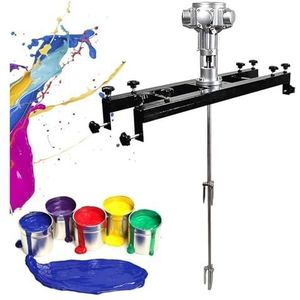 Pneumatische verfmixer, emmerverfmixer, industriële tank-vatmixer, verfroermachinehouder, luchtroerwerk, verfmenggereedschap
