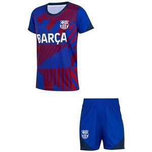 Voetbalset, shirt met korte broek voor kinderen, jongens, officiële collectie FC Barcelona, 6 jaar