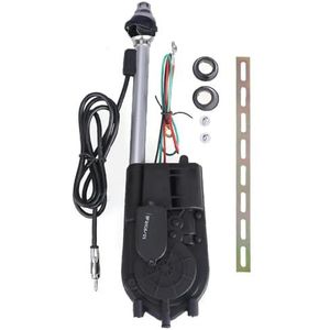 Audio- & videoantennes voor auto 12V AM FM-zenderantennes Elektrische antenne Automatische telescopische exterieur voertuigaccessoires voor autoradio-audio Universeel Auto-antenne