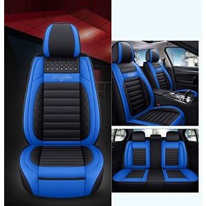 Stoelhoezen Beschermhoezen Volledige Set Auto Seat Cover Voor Ds Voor Citroen C3 Voor Berlingo Voor Aircross C4 Voor Cactus Voor Picasso C5(Black+Blue)