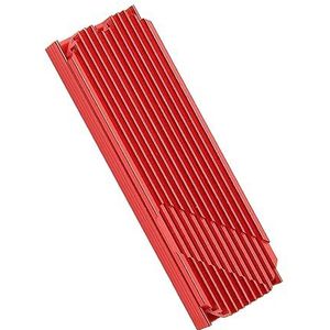 2280 SSD Koellichaam, M.2 NVMe Koellichaam Eenvoudige Montage Geanodiseerd met Schroeven voor Chassis (Rood)