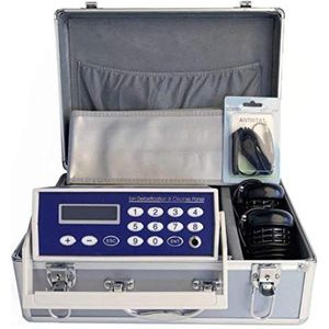 Ionische Detox Voetenbad Spa-machine, Celreinigingsmachine voor twee gebruikers met reiskoffer Ver-infraroodriemen, Home Health SPA-machine Voetspabad 2 Array-verzorgingsset