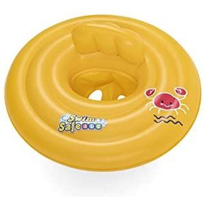 BESTWAY - Zwemveiligheidsstoel Swim Safe A - Opblaasbaar - 32096A - Geel - Vinyl - 65 cm x 26 cm - Kinderveiligheid - Buitenspeelgoed - Zwembad - Baby - Vanaf 6 maanden