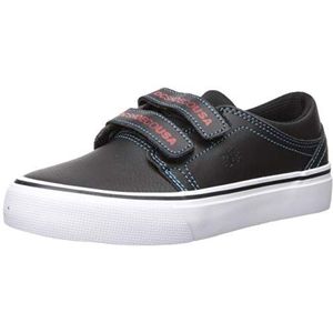DC Boys' Trase V SE Skate Shoe, Black/RED/Blue, 11 M M US Little Kid