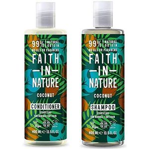 Faith In Nature Coconut Shampoo 400 ml & Conditioner 400 ml Duo