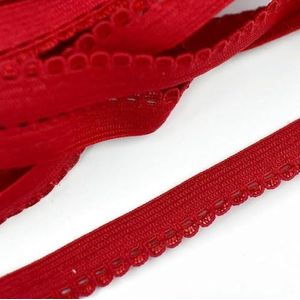 20/50 Meter 10mm Elastische Band Decoratieve Stretch Lint Tape Ondergoed Kleding Bh Band Kant Trimmen DIY Naai Accessoires-WineRed-10mm-50 Meter