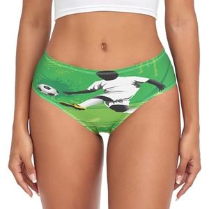 YOUJUNER Dames ondergoed voetbal sport voetbal comfortabele onderbroek dames basic slips hipster broek voor meisjes, Meerkleurig, XL
