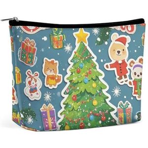 LYHVSFZQ Make-uptas, opvouwbare make-uptas, stickerspel, bedrukte make-up-organizer, reismake-uptas voor reizen en dagelijks leven, stijl, één maat, make-uptas, Stijl, Eén maat, Make-up Tas