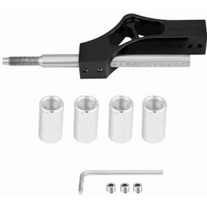 KIMISS Auto Aluminium & RVS Verstelbare Hoogte Hendel Uitbreiding voor Handmatige Shift Knop