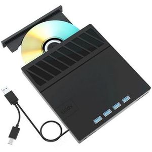 USB 3.0 Type-C Vermenigvuldiging Externe Blu-Ray Optische Drive CD/DVD/+RW Speler Brander Schrijver Lezer For Laptop PC Gebruiksvriendelijk