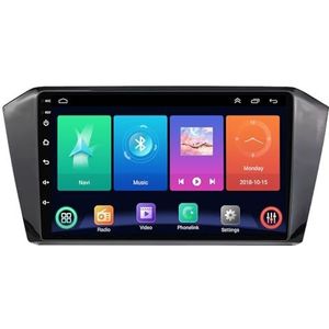 Dubbele DIN Android 14 autoradio voor VW Volkswagen Passat B8 2015-2020 10 Duim QLED Touch screen-met Draadloze Carplay Android Auto GPS navigatie 4G WiFi Stuurwielbediening achteruitrijcamera(P3 WIFI