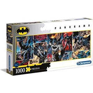 Clementoni Volwassen Puzzel, Batman - 1000 Stukjes - Panorama Puzzle, 10+ jaar, 39574