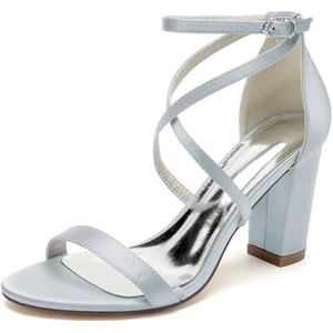 EICOFF - Sandalen - Zilver - Dames Pumps - Hoge Hakken - Open Teen
