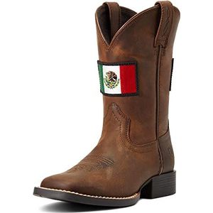ARIAT Orgullo Mexicano Ii Western Boot, Distressed Brown, 2 UK, Bruin, 34 EU