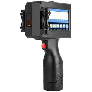 Brede codeertoepassingen Handheld Inkjet Printer 12.7/25.4mm for Barcode Batch Datum Nummer Vervaldatum Codering Machine Niet-gecodeerde 25 Talen Lichtgewicht en handig(2 Cartridges-12.7mm)