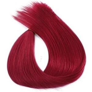 Paardenstaartverlenging, Blonde rechte paardenstaartextensies for vrouwen Nephaar(Red)