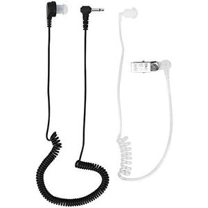 VBESTLIFE 3,5 mm bedrade hoofdtelefoon, mono hoofdtelefoon oordopjes Anti-straling monitoring headset voor compatibel met IOS / compatibel met IOS Nano / MP3 / mobiel en andere apparaten met audiopoort 3