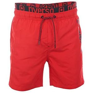 RIVERSO RIVJannik Zwembroek voor heren, korte broek, zomer, sport, shorts, trekkoord, print, 100% polyester, zwart, blauw, rood, groen, oranje, S, M, L, XL, XXL, 3XL, 4XL, 5XL, XXL